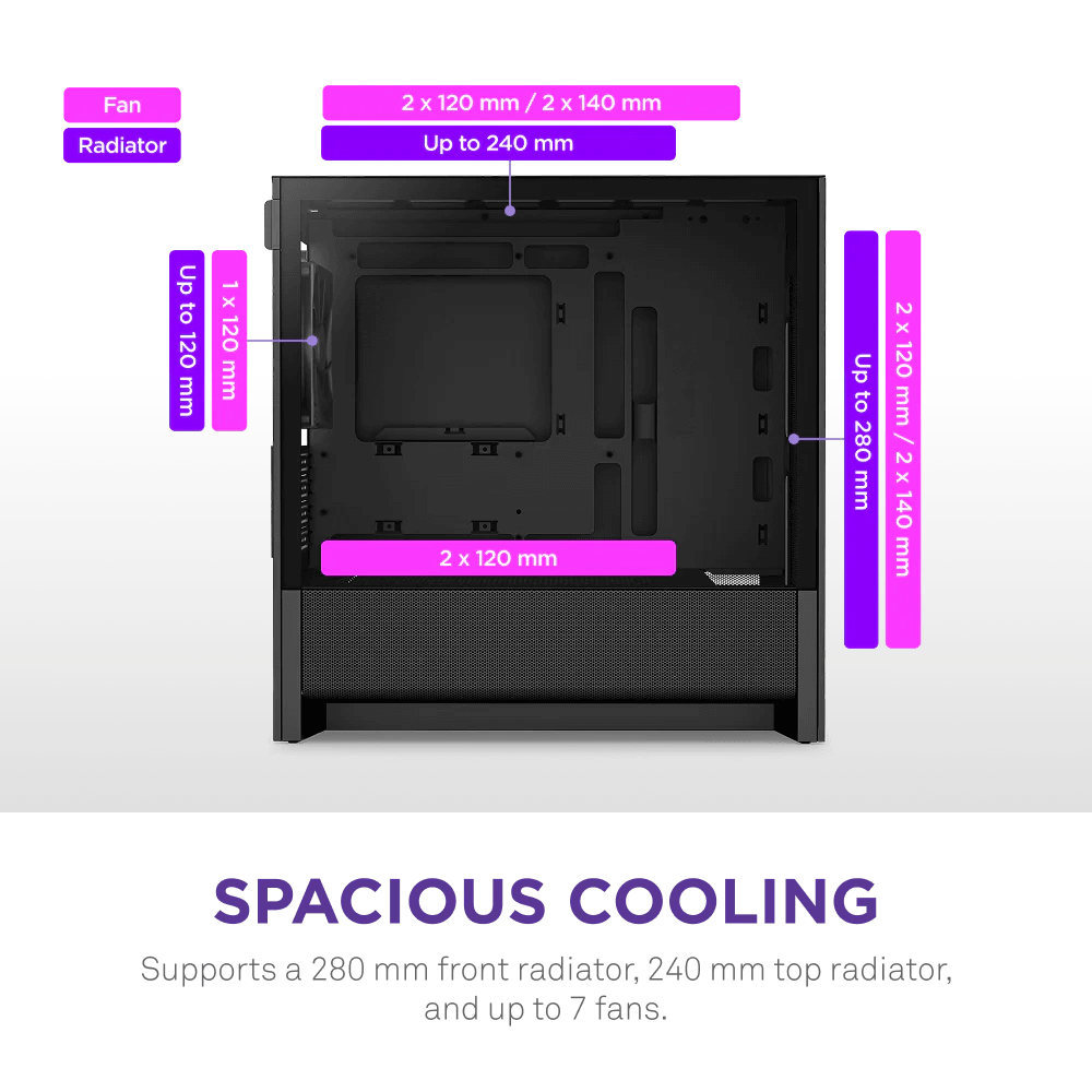 NZXT H3 FLOW 2025 - BLACK