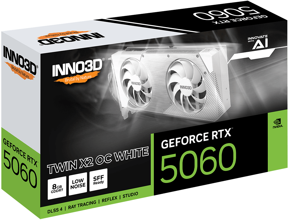 INNO3D GeForce RTX 5060 8GB OC TWIN X2 WHITE