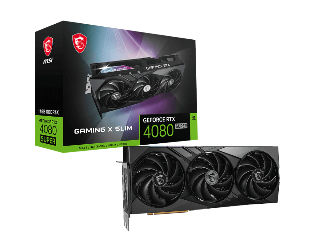 MSI GeForce RTX 4080 SUPER 16G GAMING X SLIM (كرتون مفتوح)