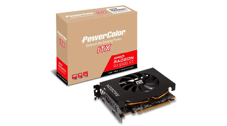 PowerColor AMD Radeon RX 6500 XT ITX 4GB GDDR6