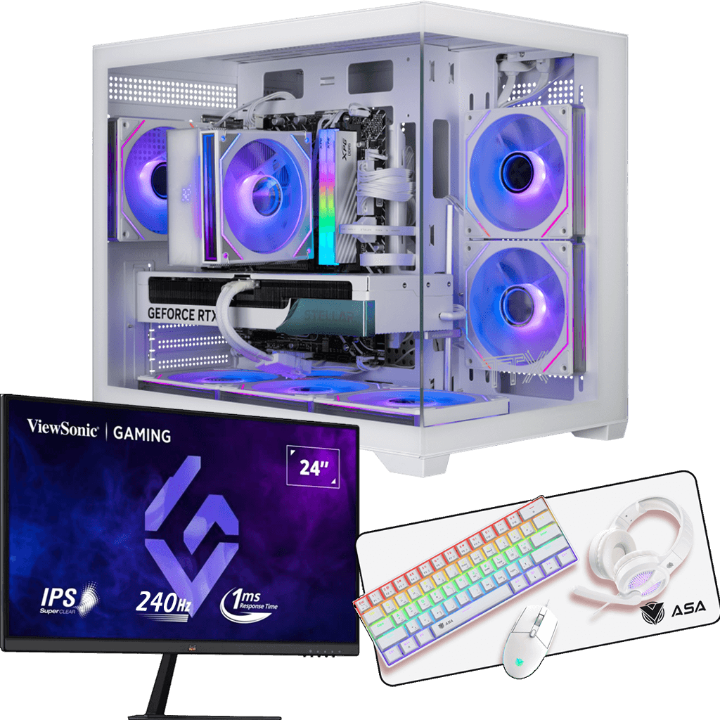 TTX ECO SNOW - 5060Ti 16GB بكج + شاشة + كومبو