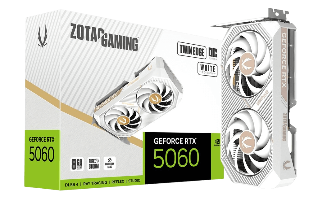 ZOTAC GAMING GeForce RTX 5060 Twin Edge OC White Edition