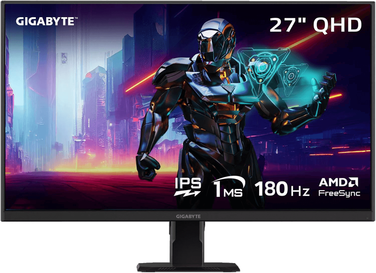 GIGABYTE GS27QA 27" 2K QHD 180Hz 1ms HDR Free SYNC SS IPS Monitor