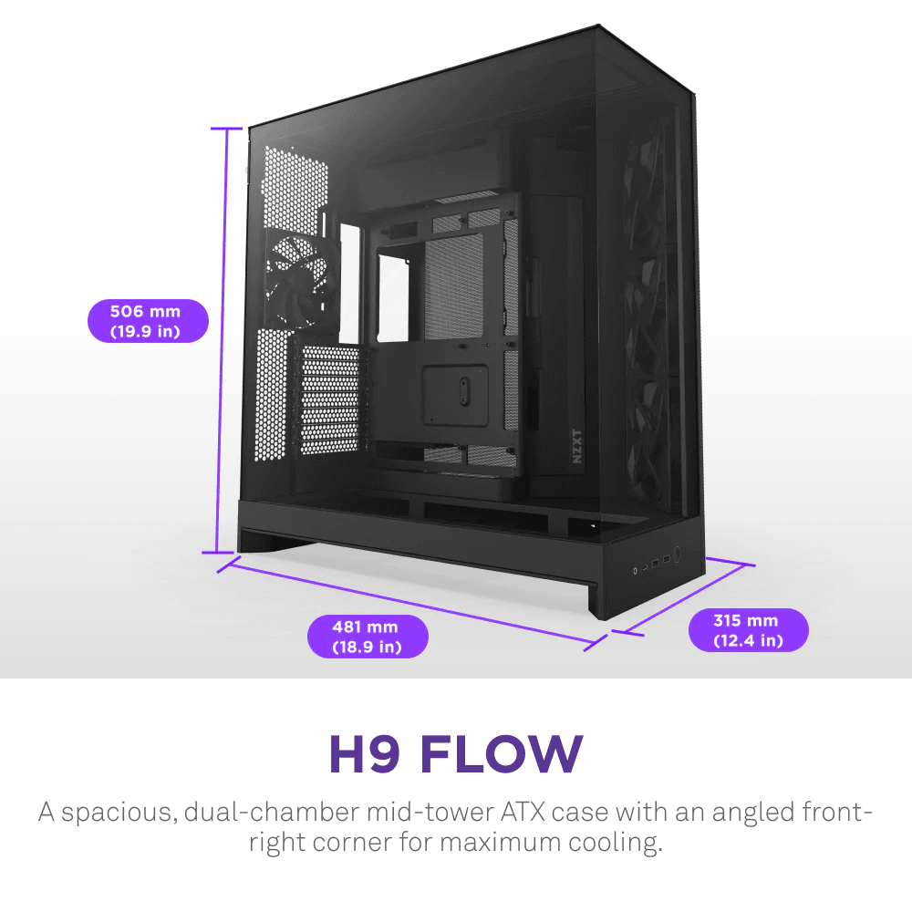 NZXT H9 Flow 2025 Black