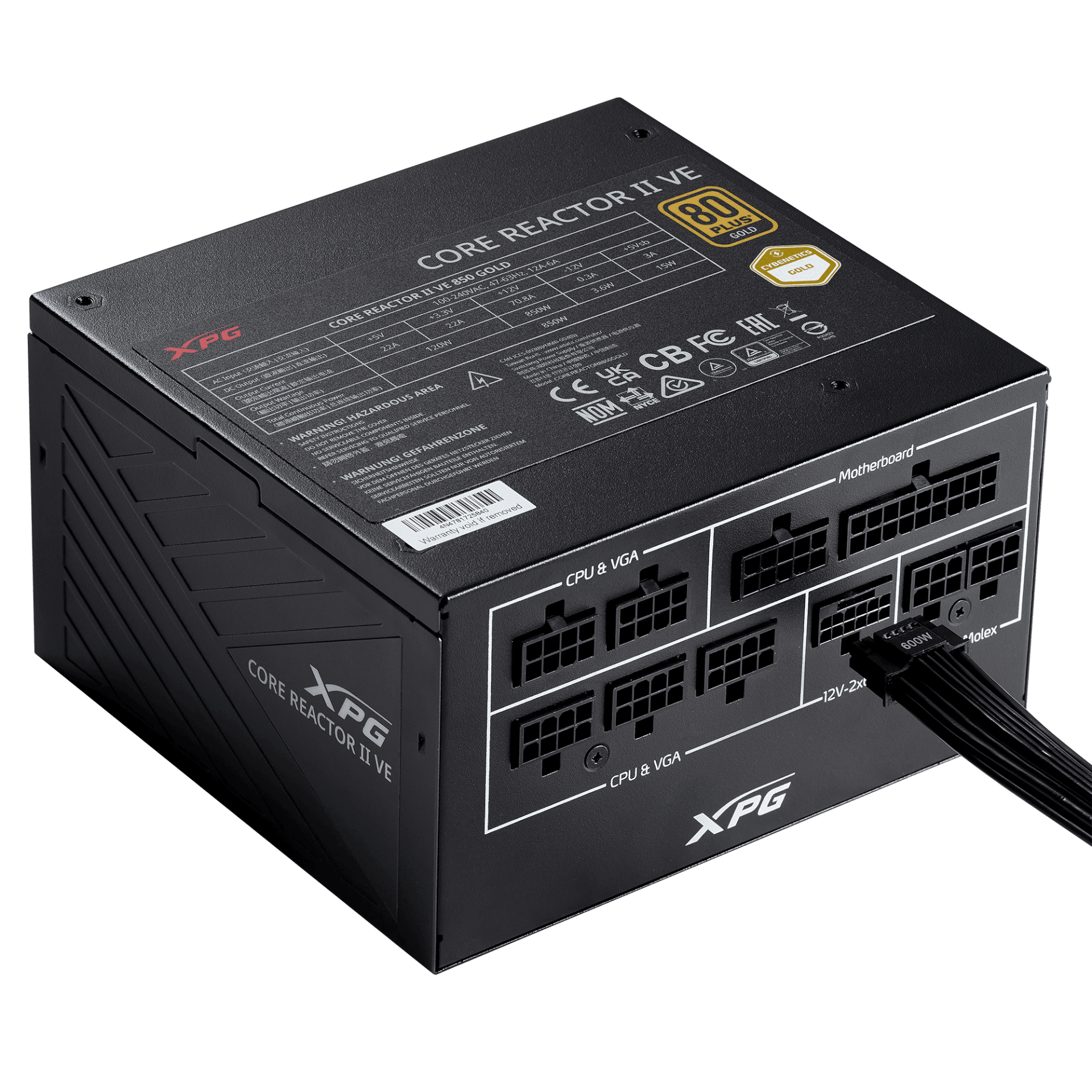 XPG CORE REACTOR II VE Modular 850W GOLD ATX 3.1