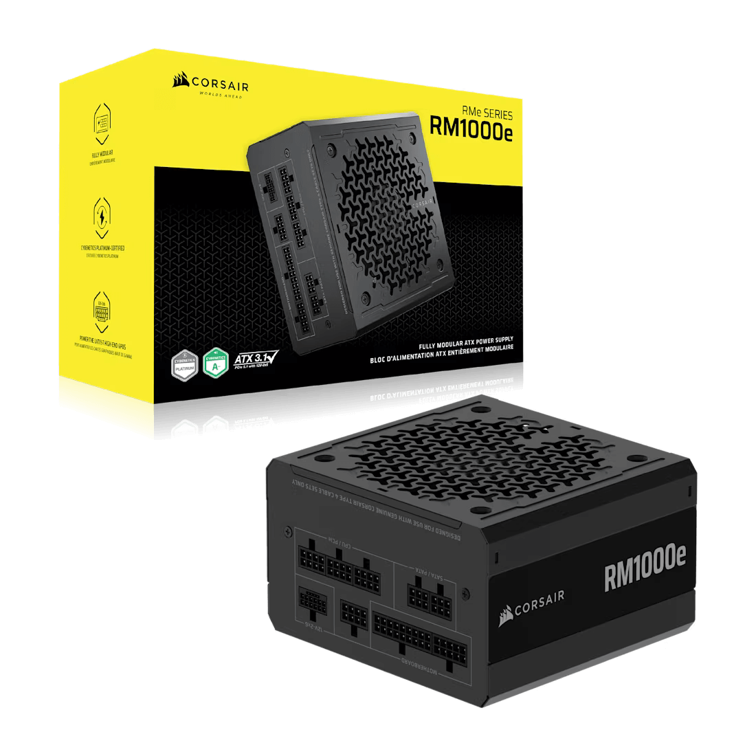 CORSAIR RMe Series RM1000e 1000W GOLD ATX 3.1 FULLY MODULAR - BLACK