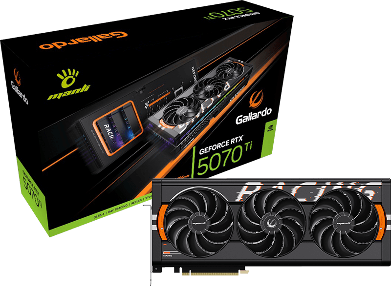 MANLI GALLARDO GeForce RTX 5070Ti 16GB OC