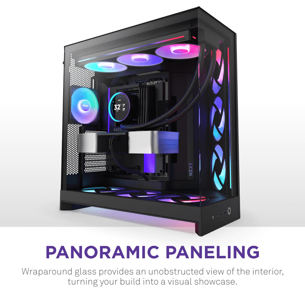 NZXT H9 Flow RGB+ 2025 Black