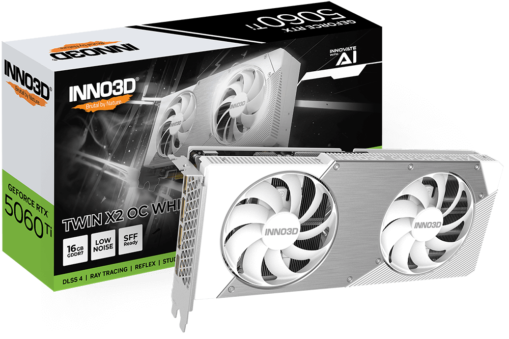 INNO3D GeForce RTX 5060Ti 16GB OC TWIN - WHITE