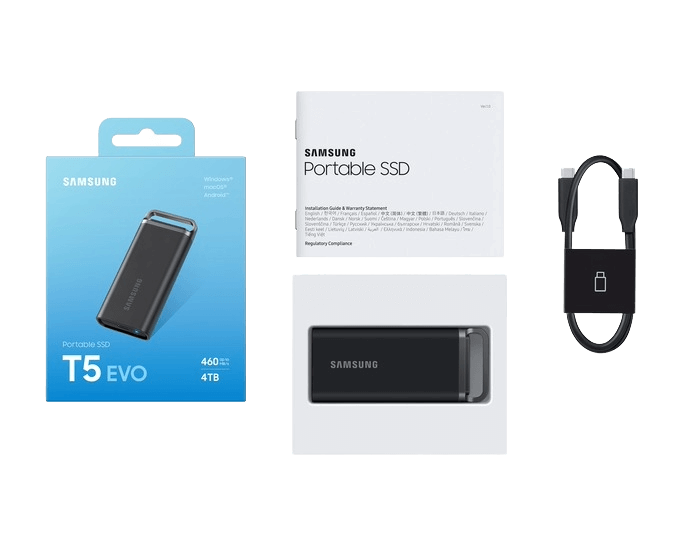 SAMSUNG Portable SSD T5 EVO 4TB