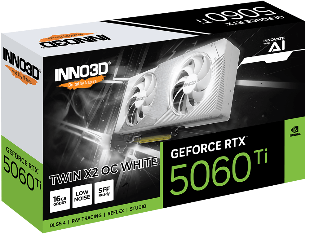 INNO3D GeForce RTX 5060Ti 16GB OC TWIN - WHITE