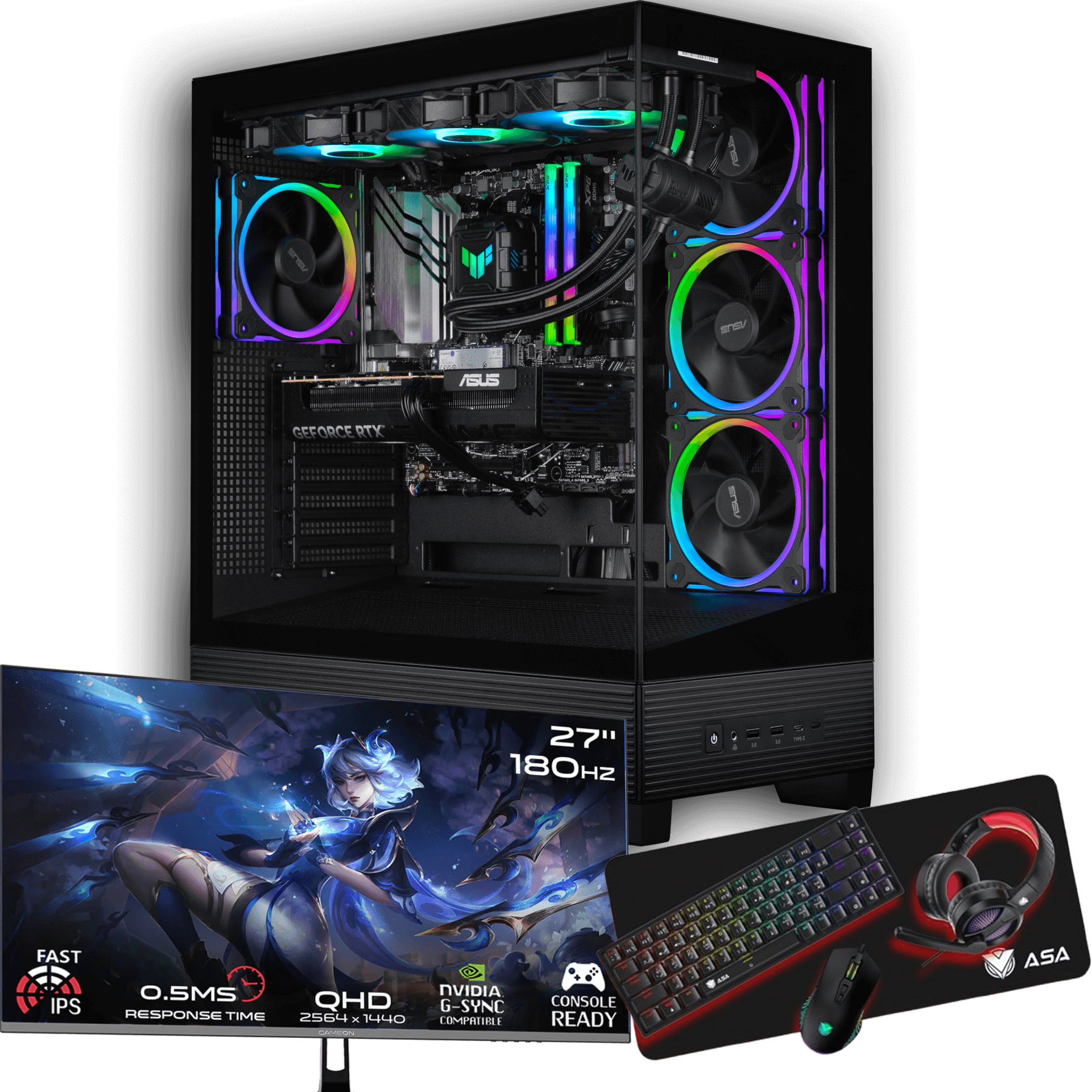 TTX PRO RYZEN - 9070XT بكج + شاشة توكي + كومبو